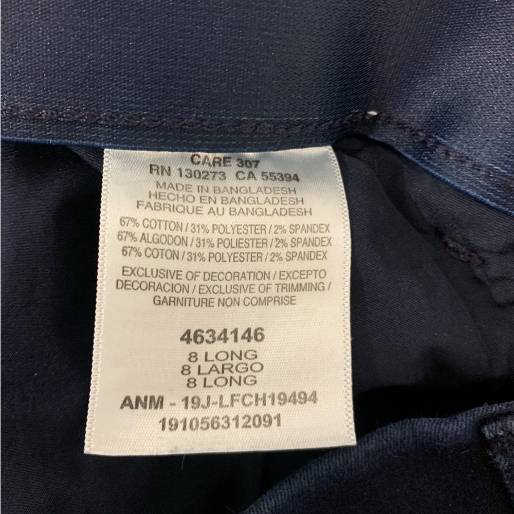 Lee Straight Leg Mid Rise Jeans in Dark Blue Flex Motion - Size 8 Long - Picture 4 of 4